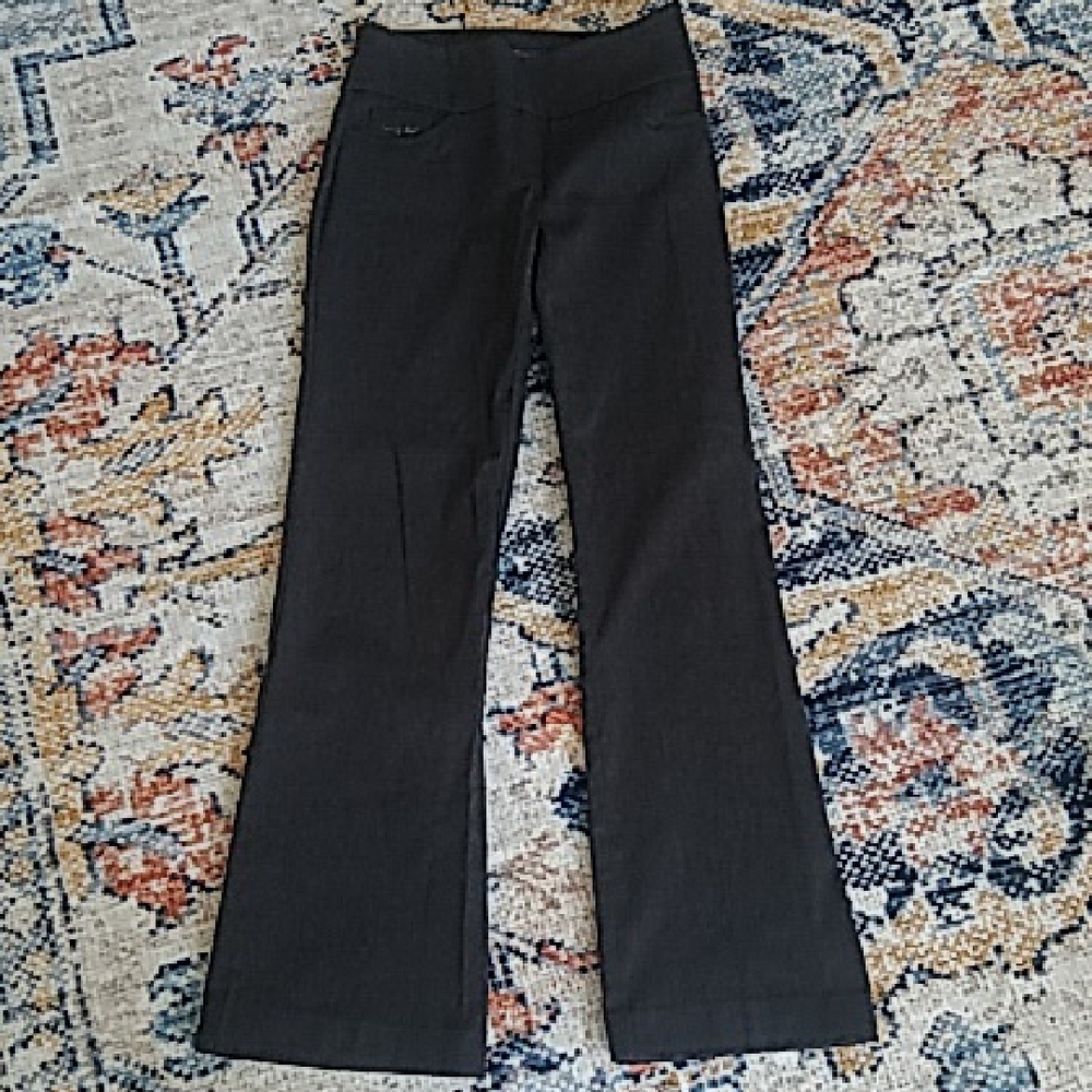 Reitmans Dark Gray Flared Stretch Pants 2P